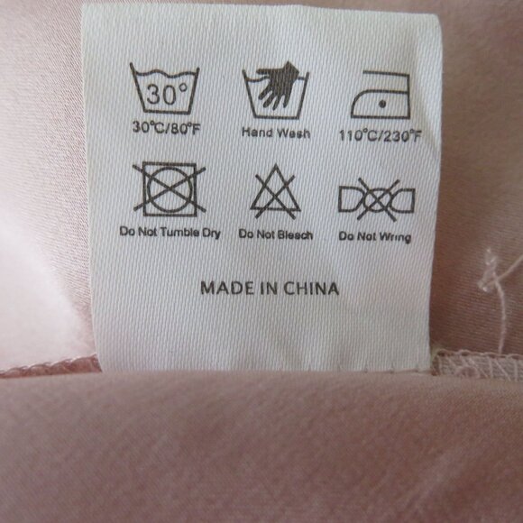 New SilkSilky Womens 100% Silk Pink Slip Dress Adjustable Straps Size Small - Picture 10 of 10